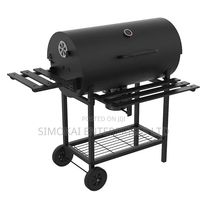 Charcoal Barrel BBQ Grill
