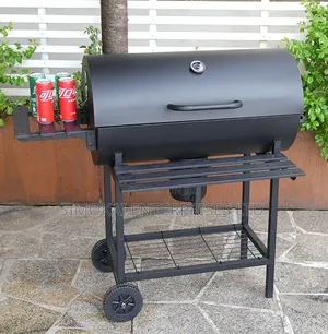 Charcoal Barrel BBQ Grill