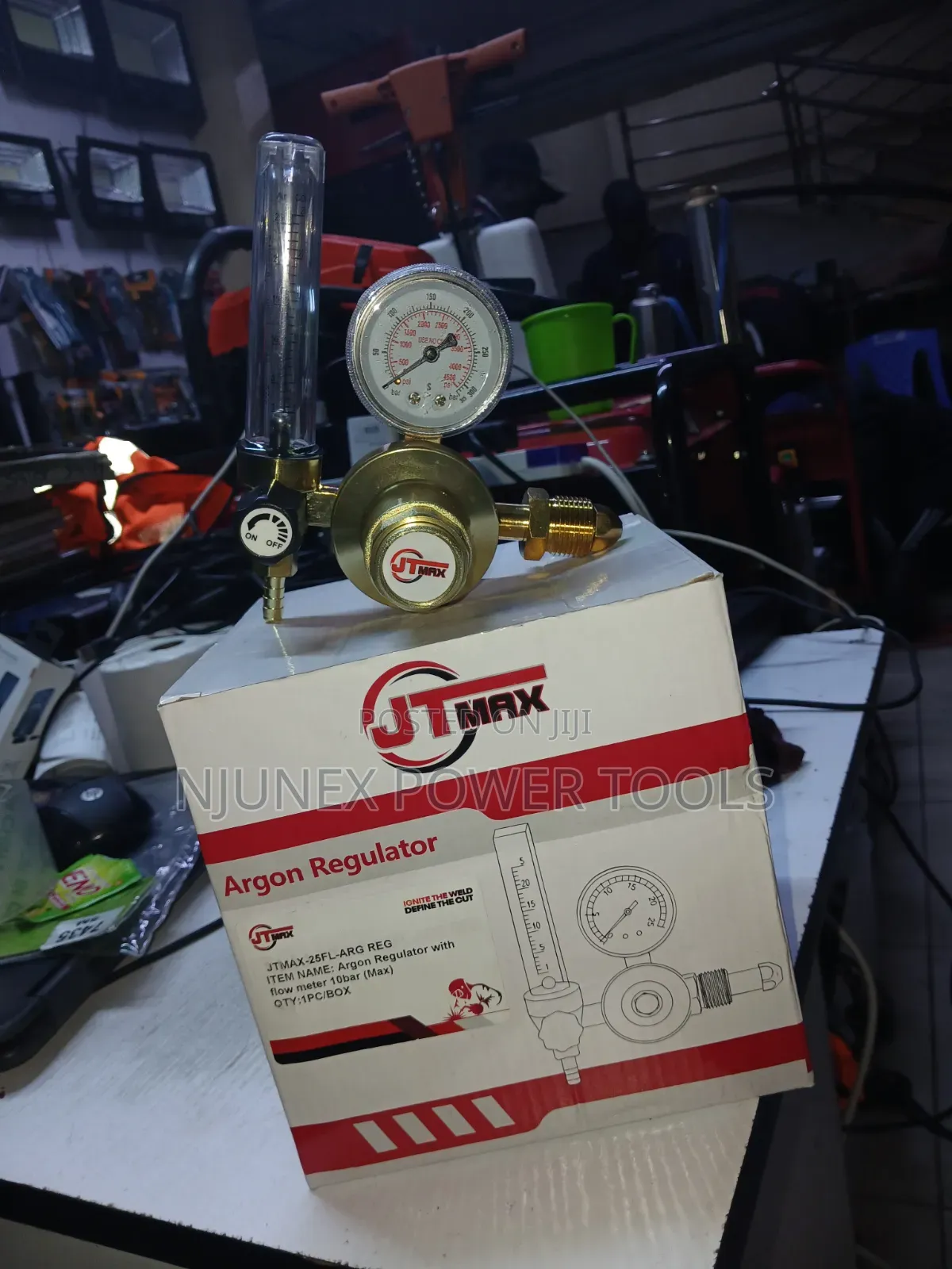 JTMax-25FL-ARG Argon Regulator With Flow Meter,