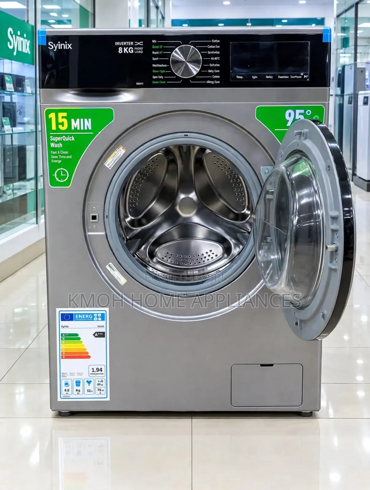 Syinix Washing Machine Front Load,wash &Spin Full Automatic