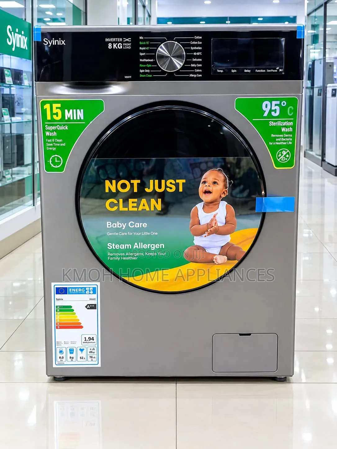 Syinix Washing Machine Front Load,wash &Spin Full Automatic