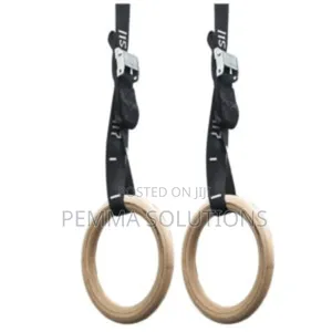 Gymnastics Workout Rings With Adjustable Straps