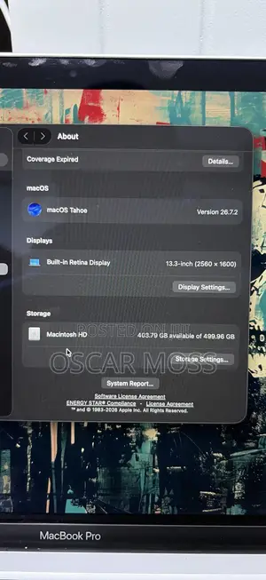 New Laptop Apple MacBook Pro 32GB Intel Core i7 SSD 512GB
