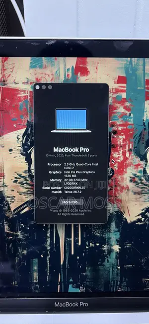 New Laptop Apple MacBook Pro 32GB Intel Core i7 SSD 512GB