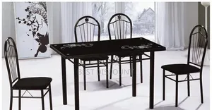 4 Chairs Dining Table Set