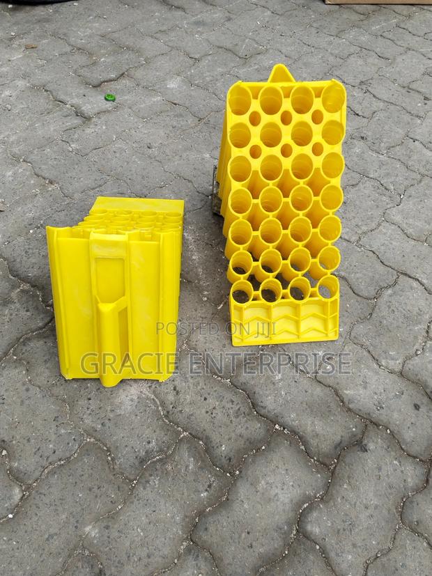 Yellow Plastic Wheel Chocks - main view