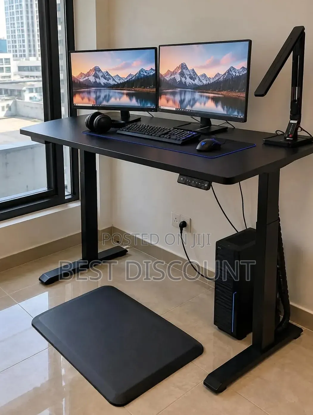 Electric Monitored Adjustable Desk (4- Fts)