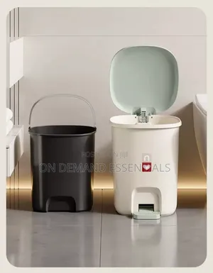 Nordic Style Pedal Trash Bin With Lid and Removable Inner Bucket