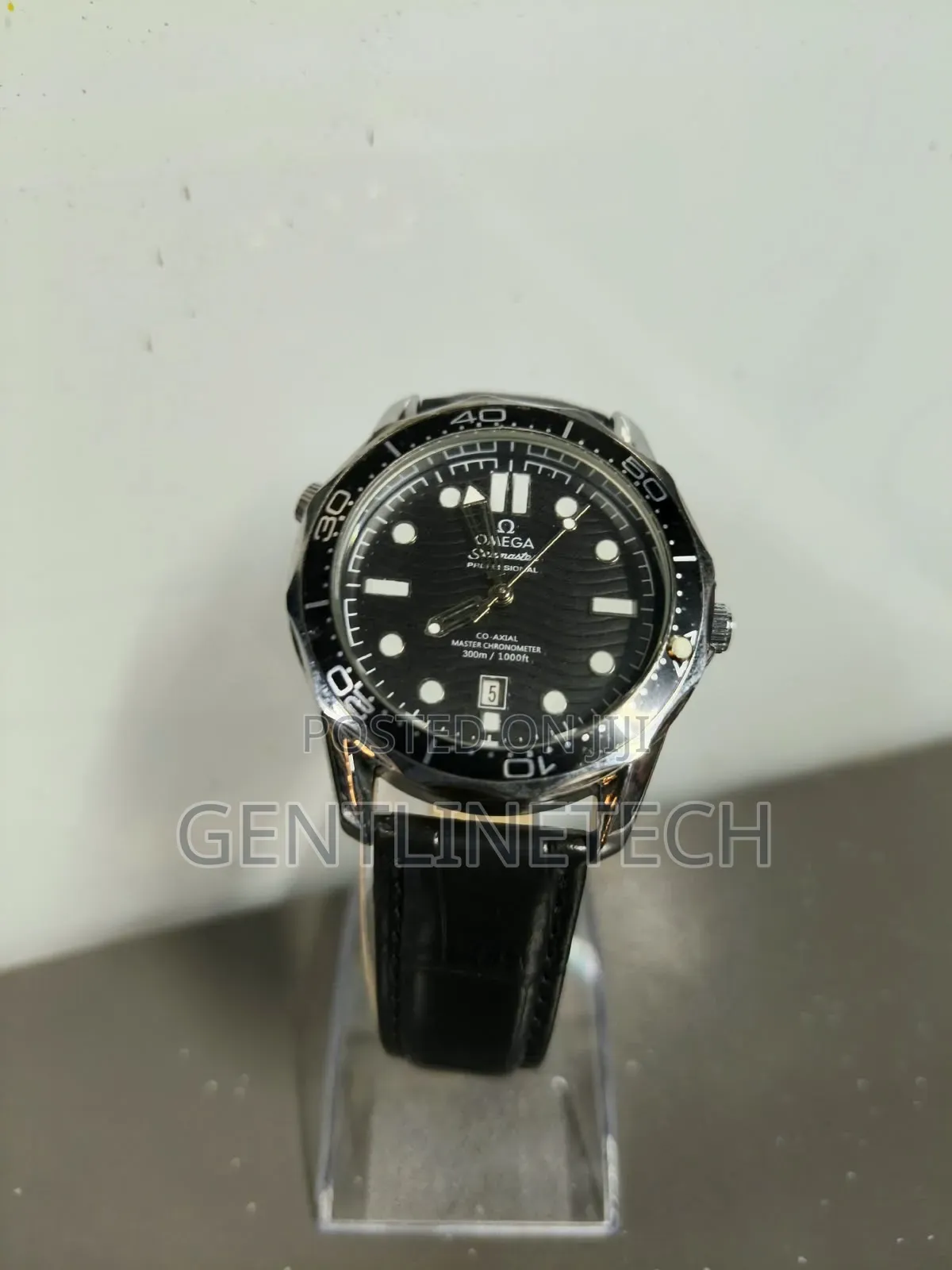Luxury Black Dial Omega Seamaster Watch
