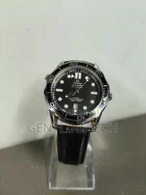 Luxury Black Dial Omega Seamaster Watch