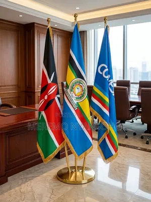 Triple Stand With Executive Flags