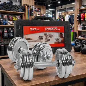 30kg Adjustable Chrome Dumbbells With Carrying Case