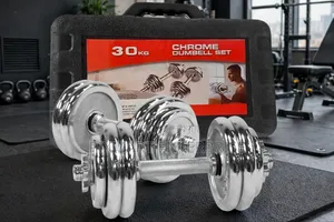 30kg Chrome Dumbbell Weights Set for Strength Training