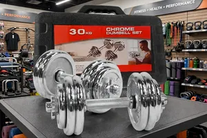 30kg Chrome Dumbbells Weight Set for Muscle Building