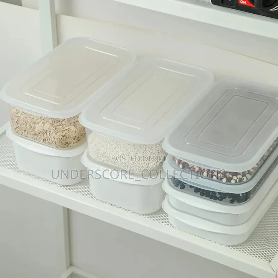 5pcs Set Freezer /Fridge Stackable Food Storage Containers