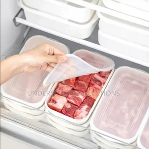 5pcs Set Freezer /Fridge Stackable Food Storage Containers