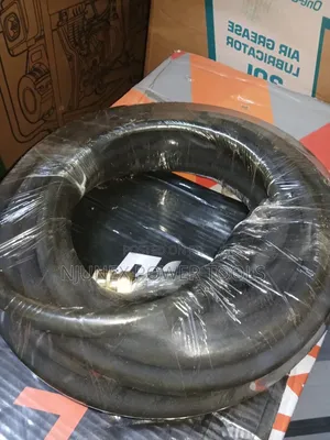 High-Pressure Hose Wrapped in Clear Plastic Protective Film