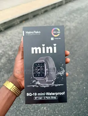 HainoTeko Germany SQ-19 Mini AMOLED Smartwatch 3 Pair Straps.