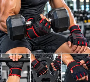 Latex Gym Gloves – Non-Slip Workout Gloves for Weightlifting, Fitness