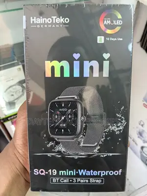 Haino Teko Germany SQ 19 Mini Waterproof Smart Watch BT Connectivity.