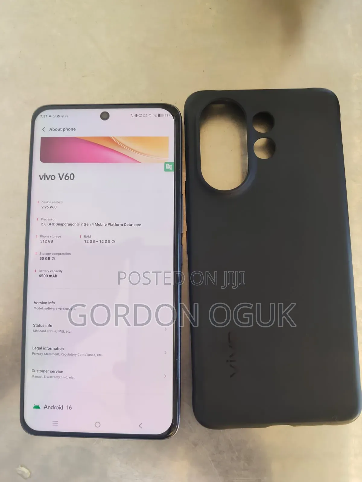 Vivo V60 512 GB Silver