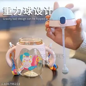 350ml Kids Straw Water Cup for Boys and Girls