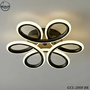 Modern Black Loop Led Ceiling Light