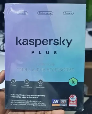 Kaspersky Plus, Internet Security, Anti-Virus, 5 Users