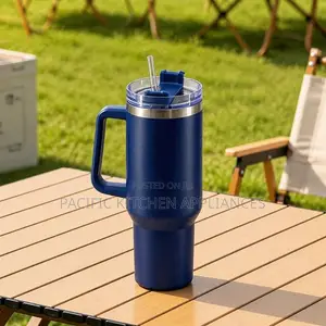 Stainless Steel Insulated Tumbler With Handle & Straw