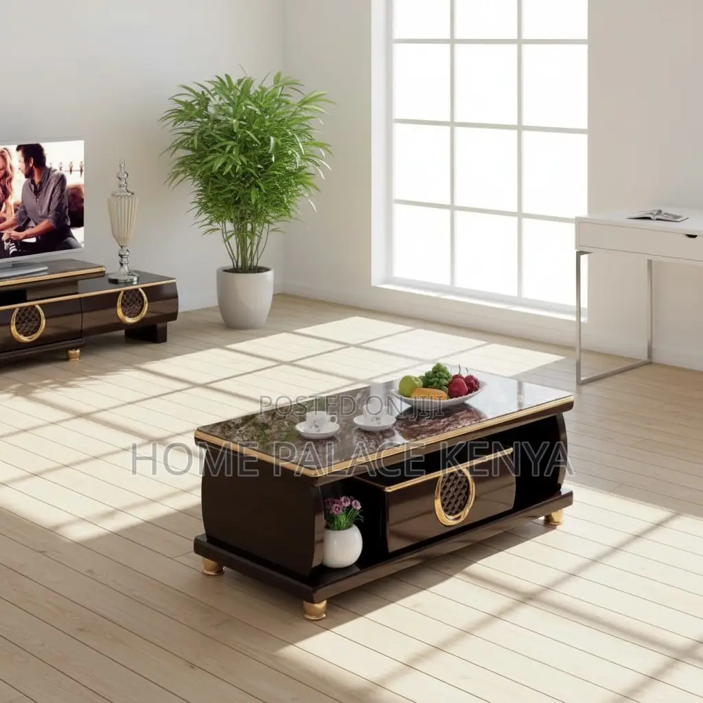 Coffee Table; Modern Coffee Table With Storage for Living Room