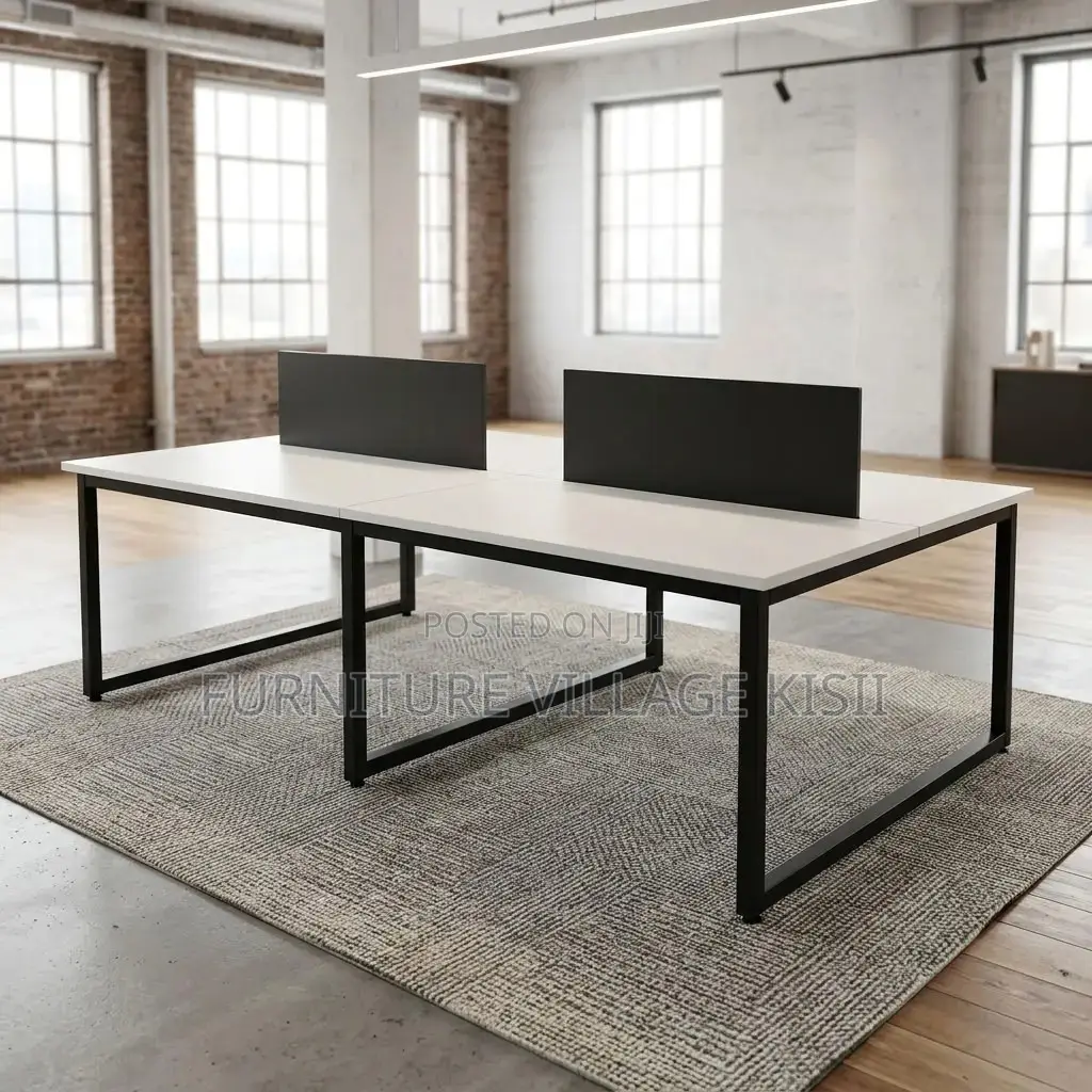 4-Person Custom Office Workstation