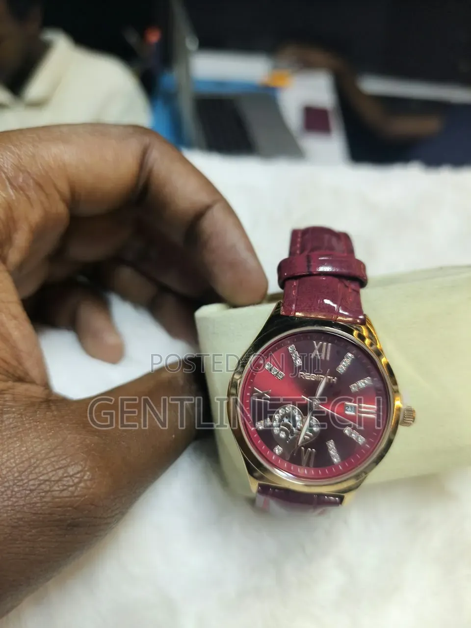 Rebirth Gold and Red Women's Watch – KSh 1,500