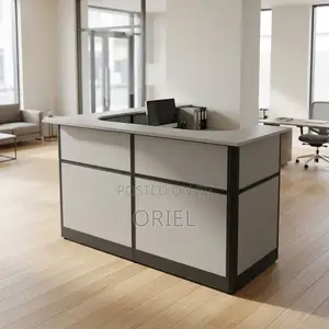 Office Reception Desk : Reception Workstation Desk - 1.6M White
