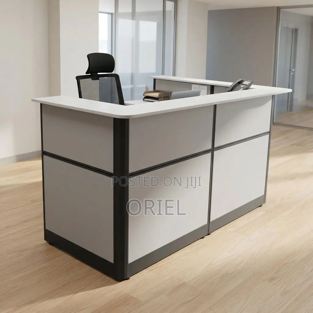 Office Reception Desk : Reception Workstation Desk - 1.6M White