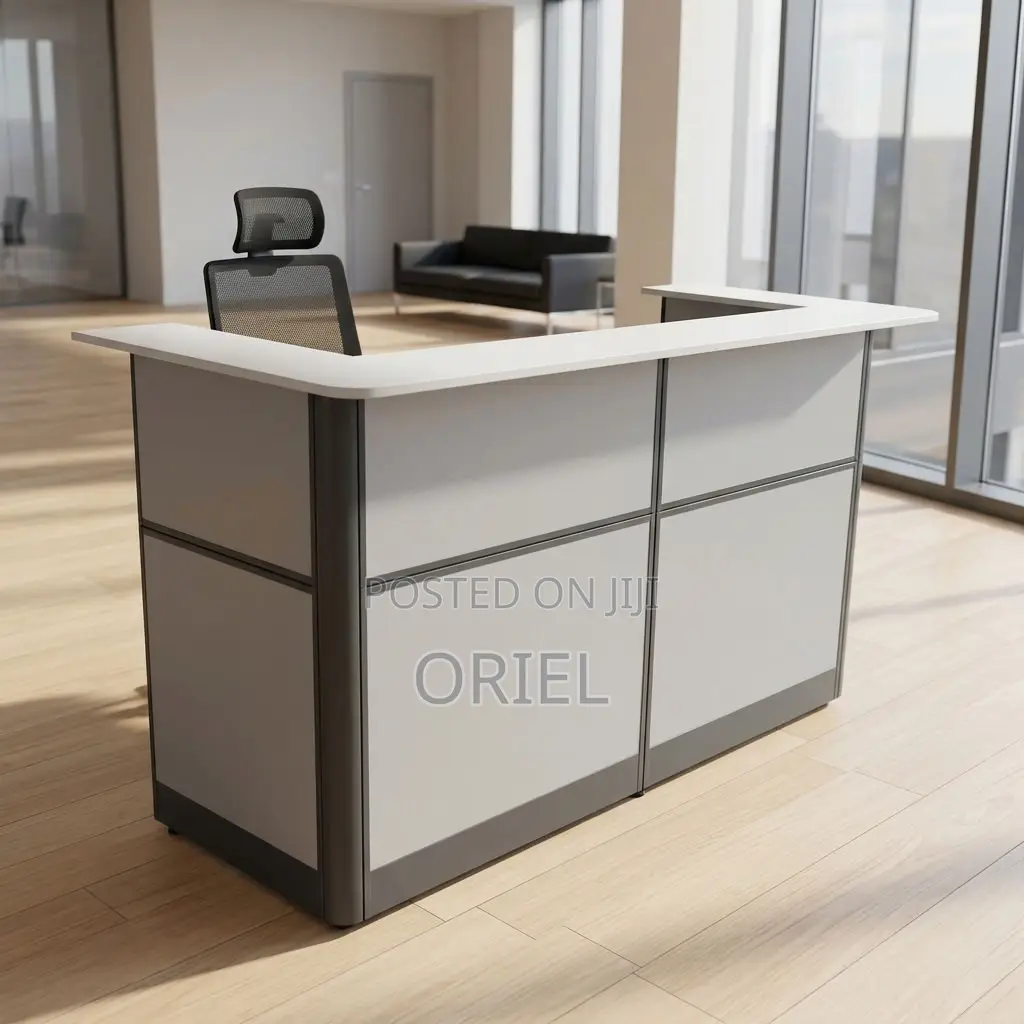 Office Reception Desk : Reception Workstation Desk - 1.6M White