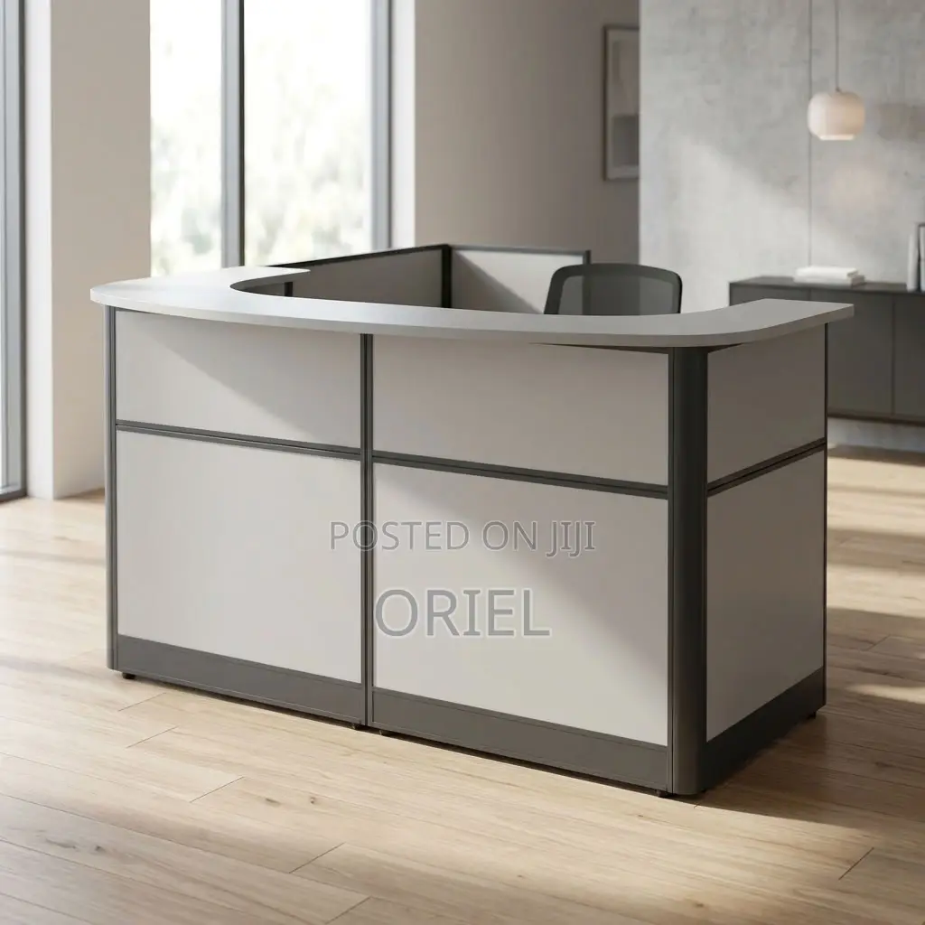 Office Reception Desk : Reception Workstation Desk - 1.6M White