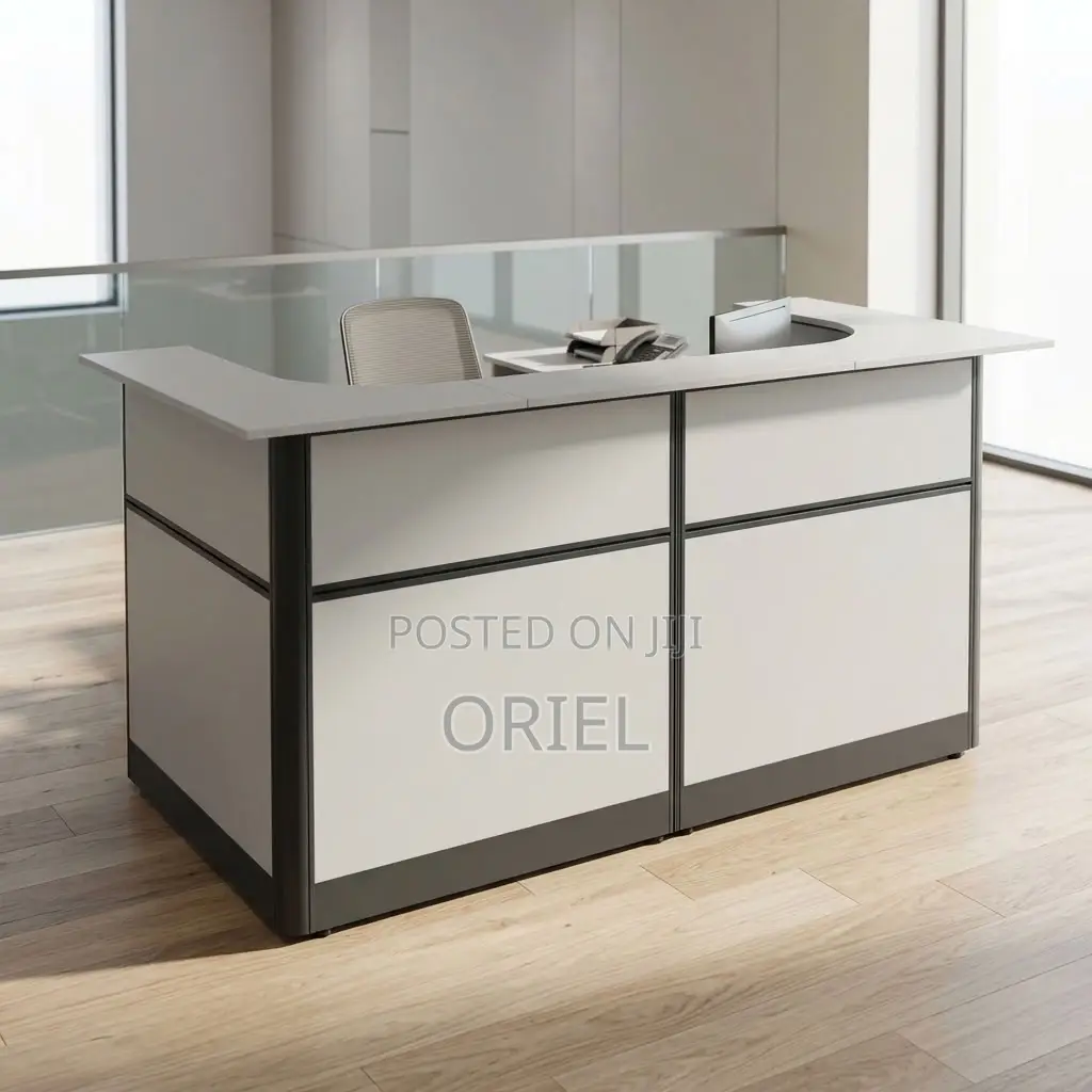 Office Reception Desk : Reception Workstation Desk - 1.6M White