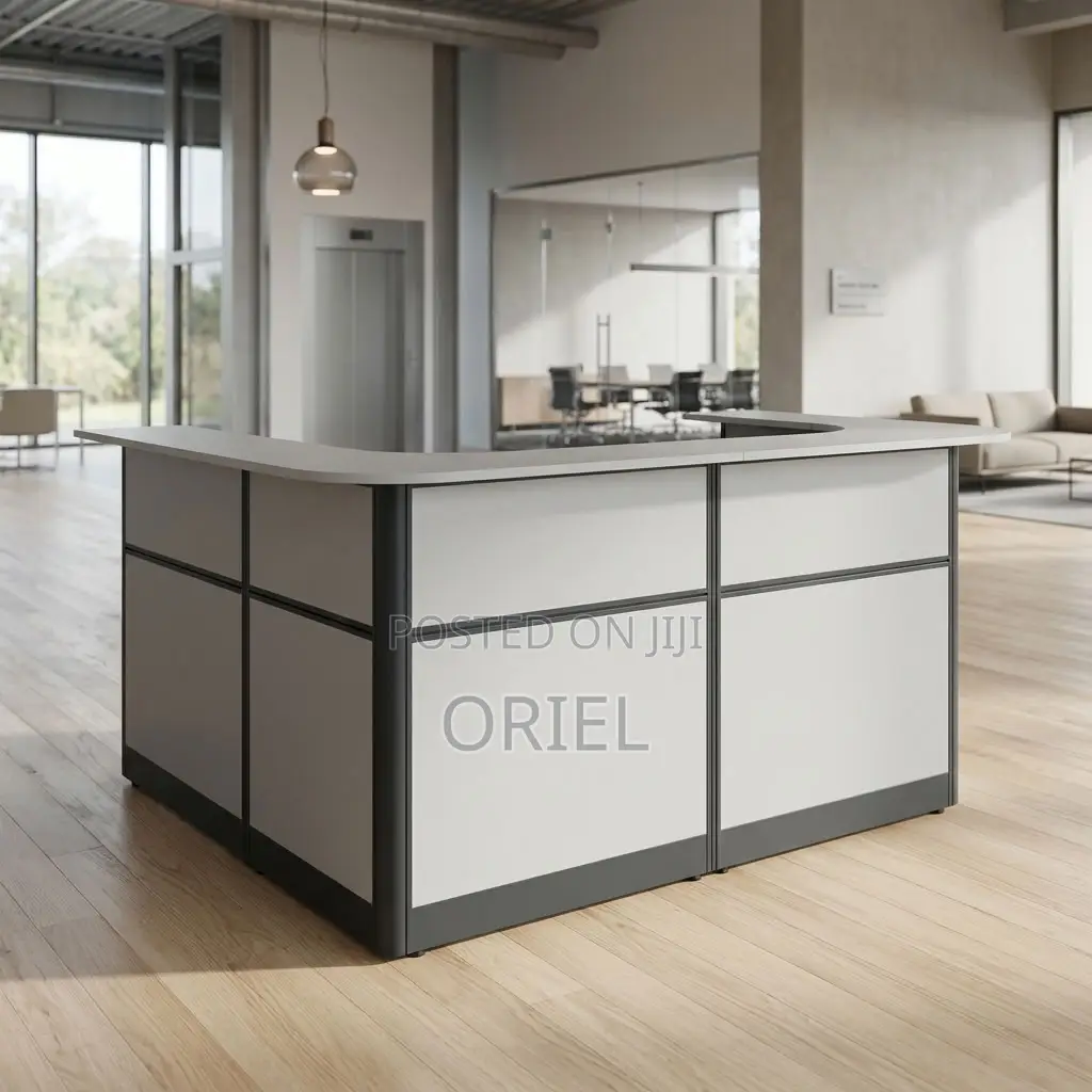 Office Reception Desk : Reception Workstation Desk - 1.6M White