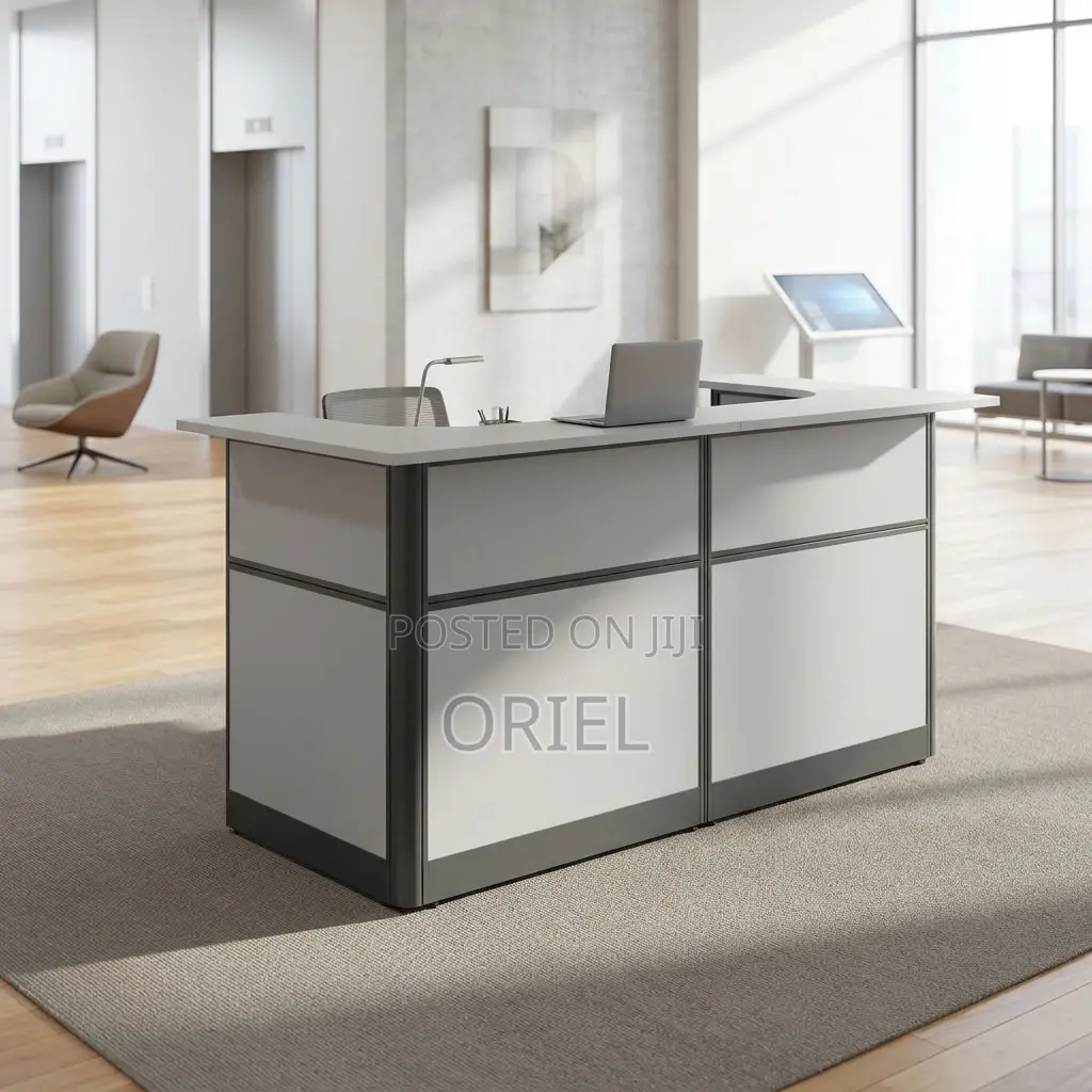 Office Reception Desk : Reception Workstation Desk - 1.6M White