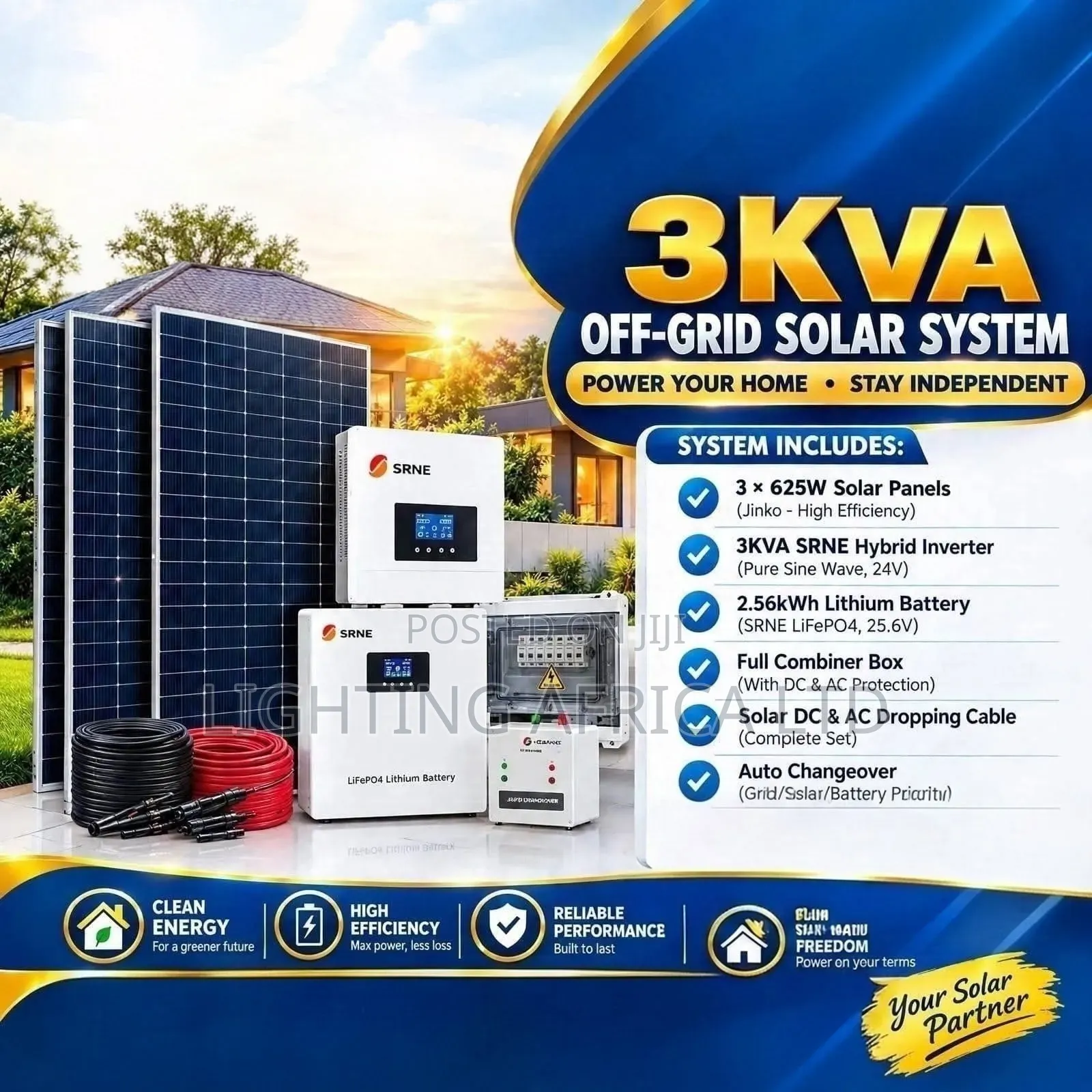 3kw Solar Offgrid Full Package Plus Free Installation