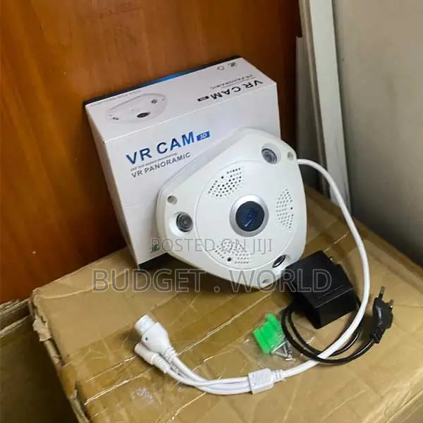 Plug & Play Wireless Indoor Surveillance Fisheye VR Cam 360-Degree