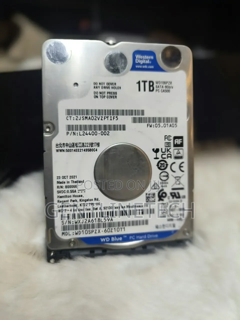 WD 1TB Internal Storage HDD –