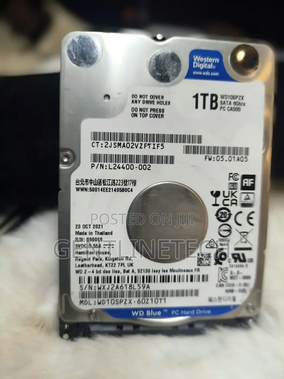 WD 1TB Internal Storage HDD –