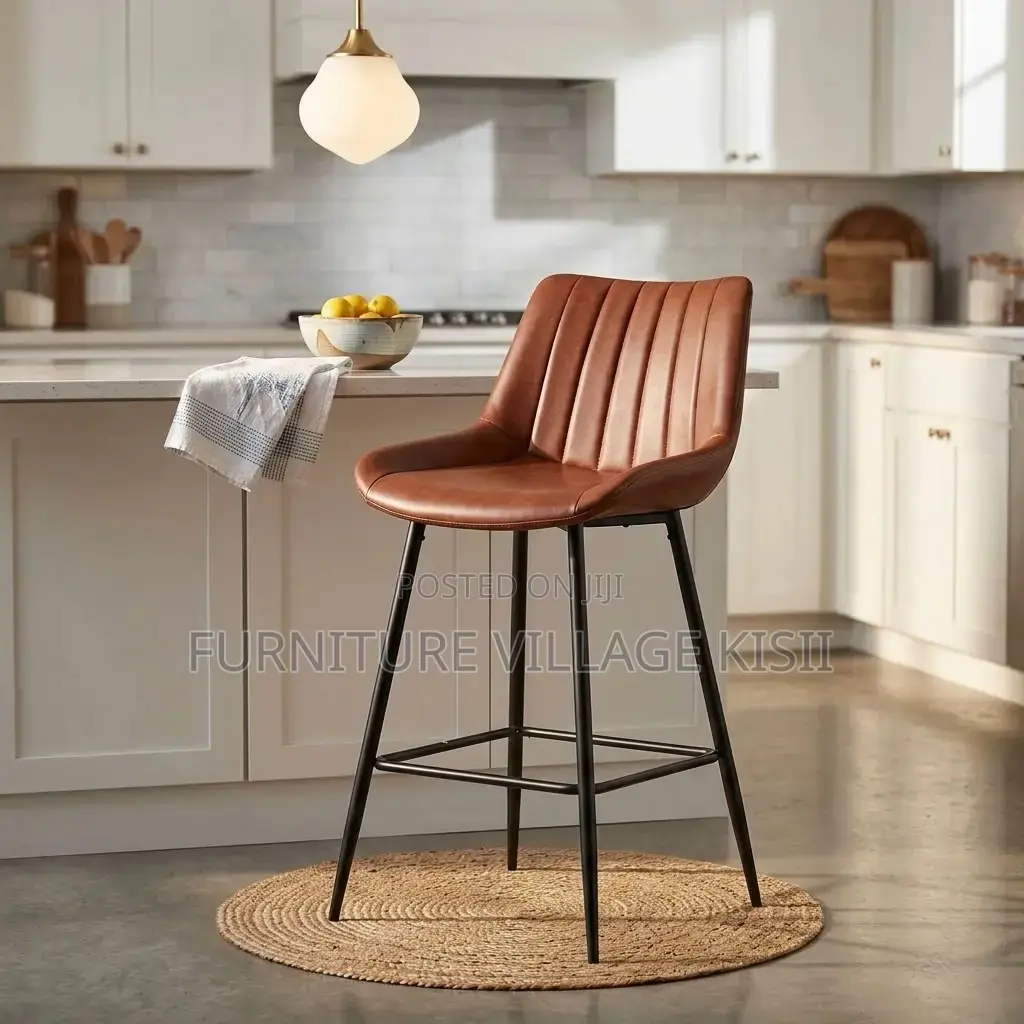 Leatherette Kitchen Counter Stool