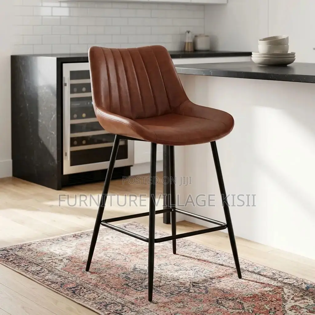 Leatherette Kitchen Counter Stool