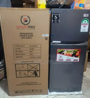 Smart Pro SFR-150-DT-I Double Door Refrigerator, 121L - Silver