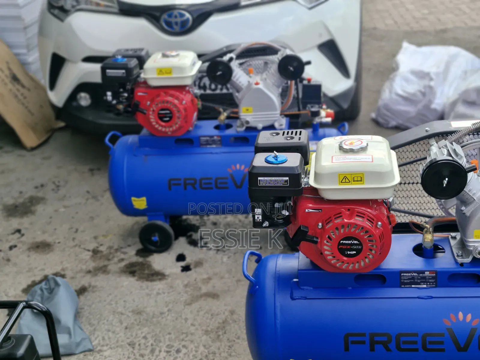 Axmech Petrol Air Compressor 100L