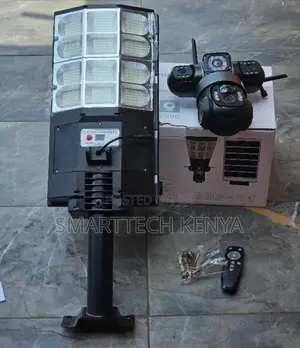 4G Solar Street Light With CCTV Camera for Outdoor Security 180W