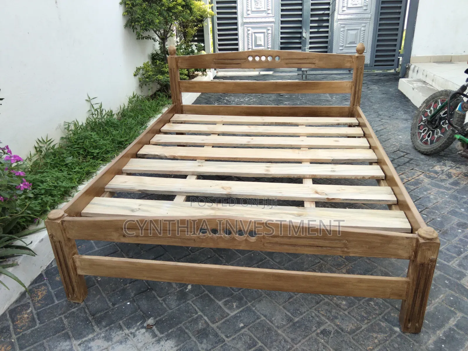 5 by 6 Hardwood New Bed