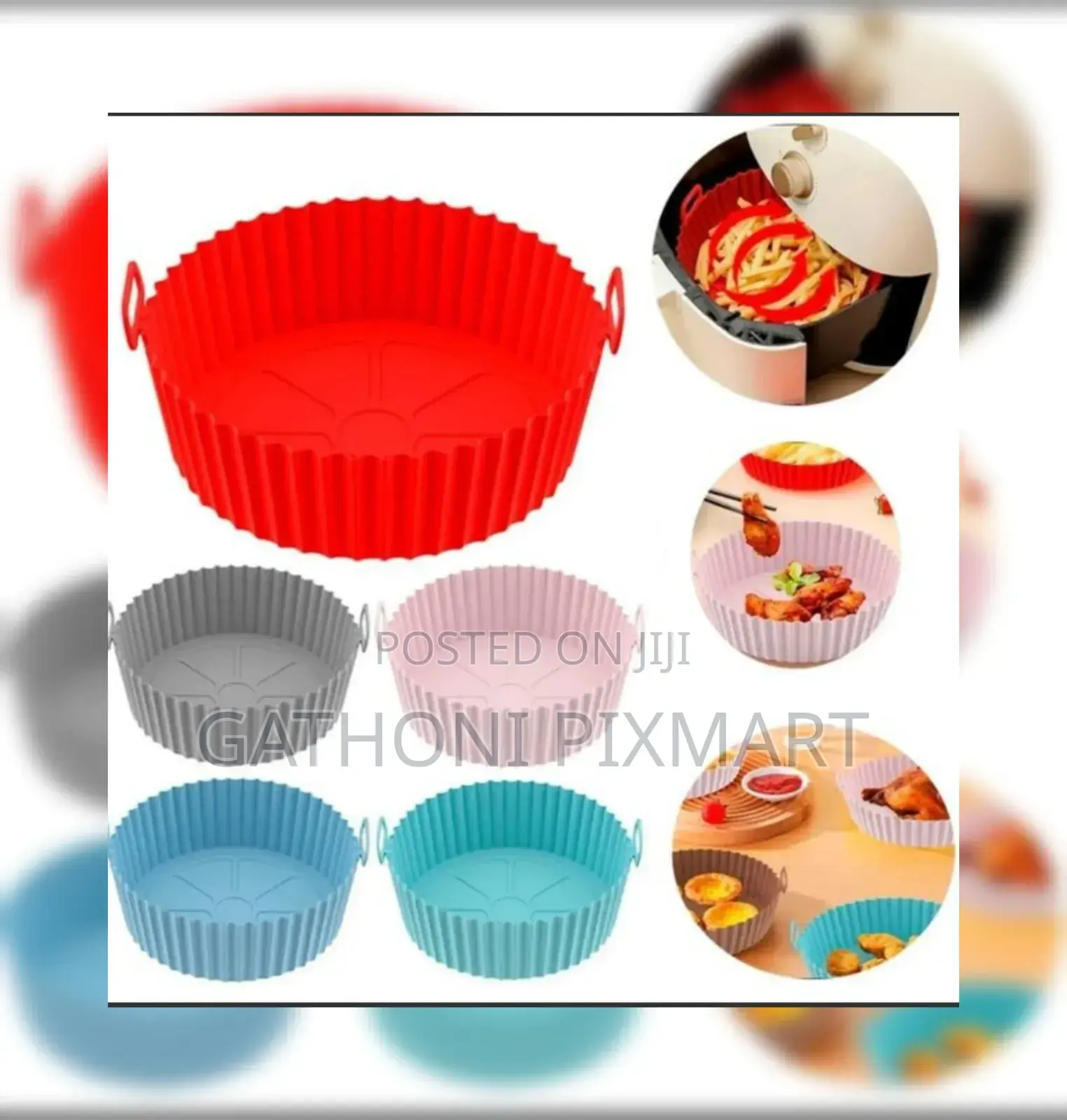 Air Fryer Silicone Basket Liner – Multiple Colours